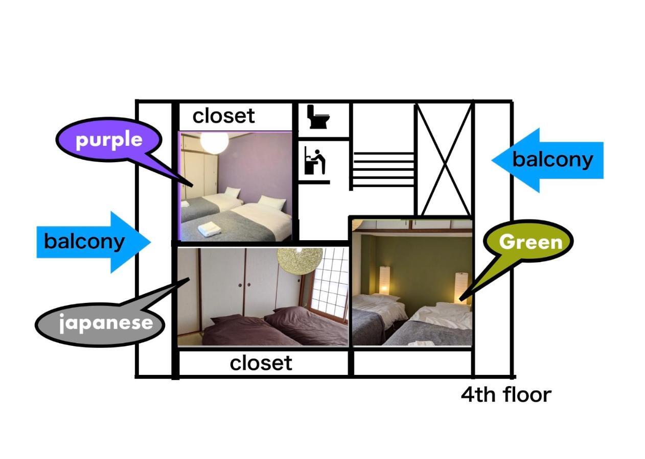 Apartmán Roundabout Ósaka Exteriér fotografie